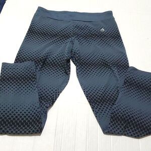 Adidas Climate Performance Gray & Black Running Yoga Workout Ankle Leggings